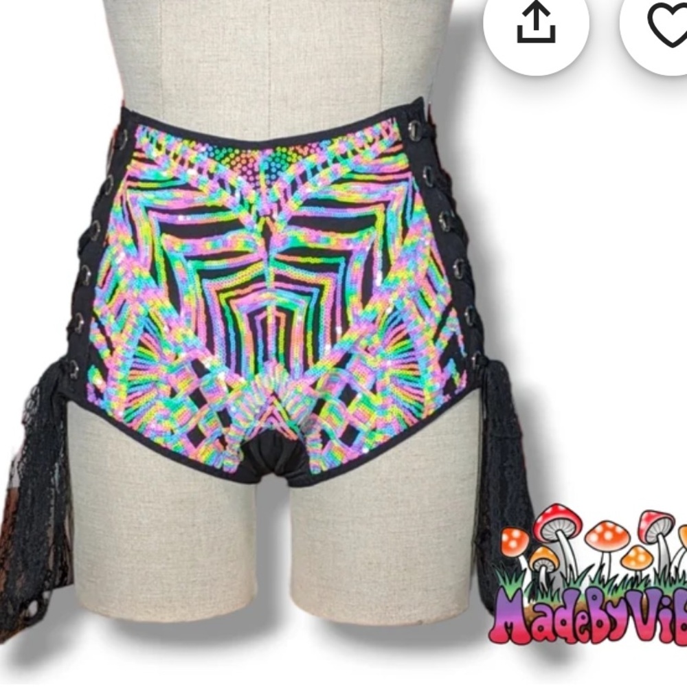 Made by Vibe Sequin Shorts